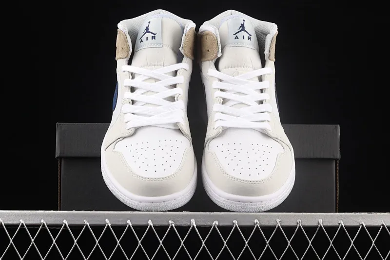 All categories Air Jordan Jordan series basketball shoes Air Jordan 1 Mid Air Jordan 1 Mid AJ1 Joe 1 linen cream mid-cut cultural basketball shoes DO6726-100